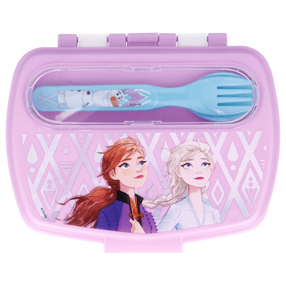 Disney Frozen Sandwich Box With Cutlery | School Supplies | Halabh.com