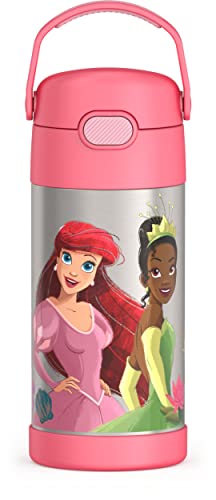 Disney Princess Vacuum Insulated Stainless Steel Straw Bottle | School Supplies | Halabh.com