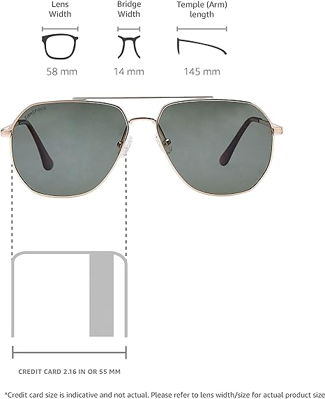 Fastrack Men's Sun Blocks Pilot Sunglasses | Personal Care | Halabh.com