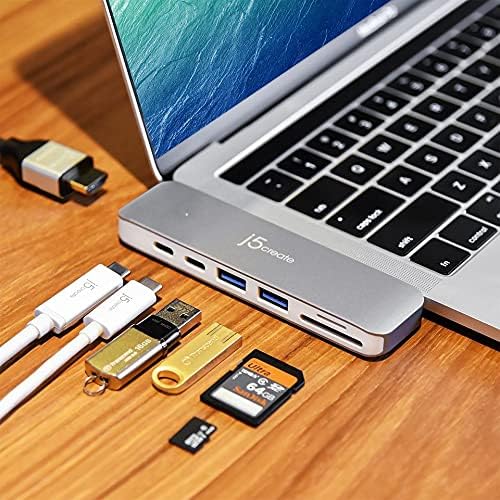 J5create Usb Type C Multi Dock | For Macbook Pro | Usb Hub | Best Adapters | Computer Accessories in Bahrain | Halabh