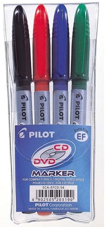 Pilot CD/DVD Marker Pen | Pack of 4 | Office Supplies and Stationery in Bahrain | Halabh