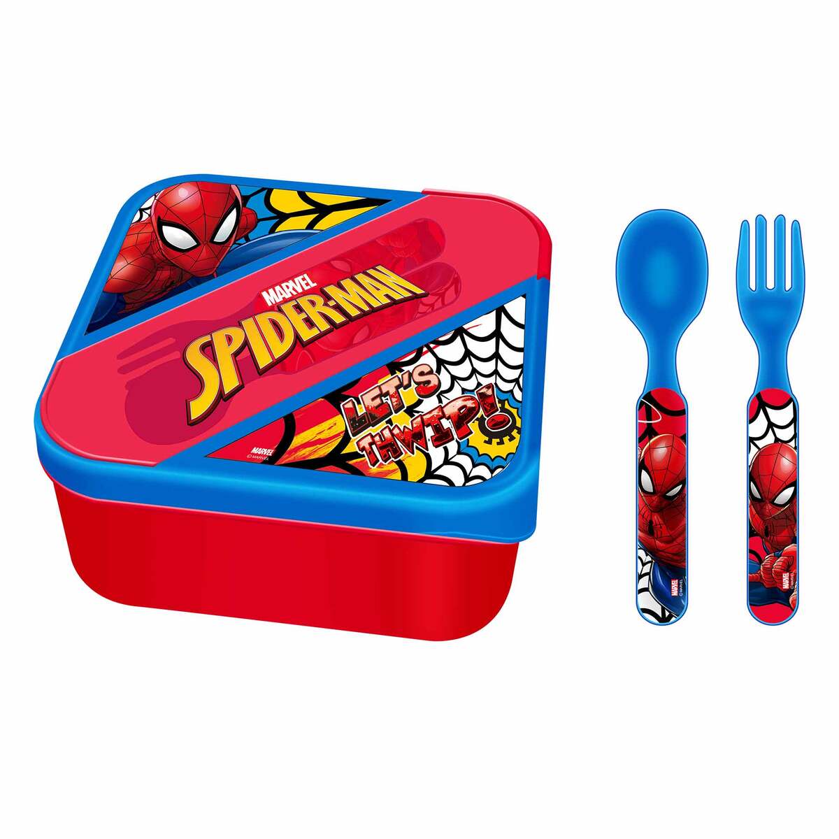 Spider Man Lunch Box with Cutlery | School Supplies | Halabh.com