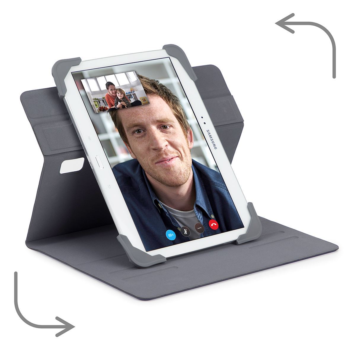 Targus Pro-Tek Rotating Universal Tablet Case - Black | iPad Accessories | Halabh.com