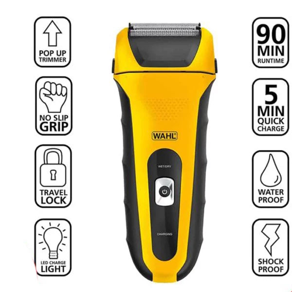 Wahl Lifeproof Shaver | Color Yellow and Black | Grooming Kit for Men | Personal Care Accessories in Bahrain | Halabh