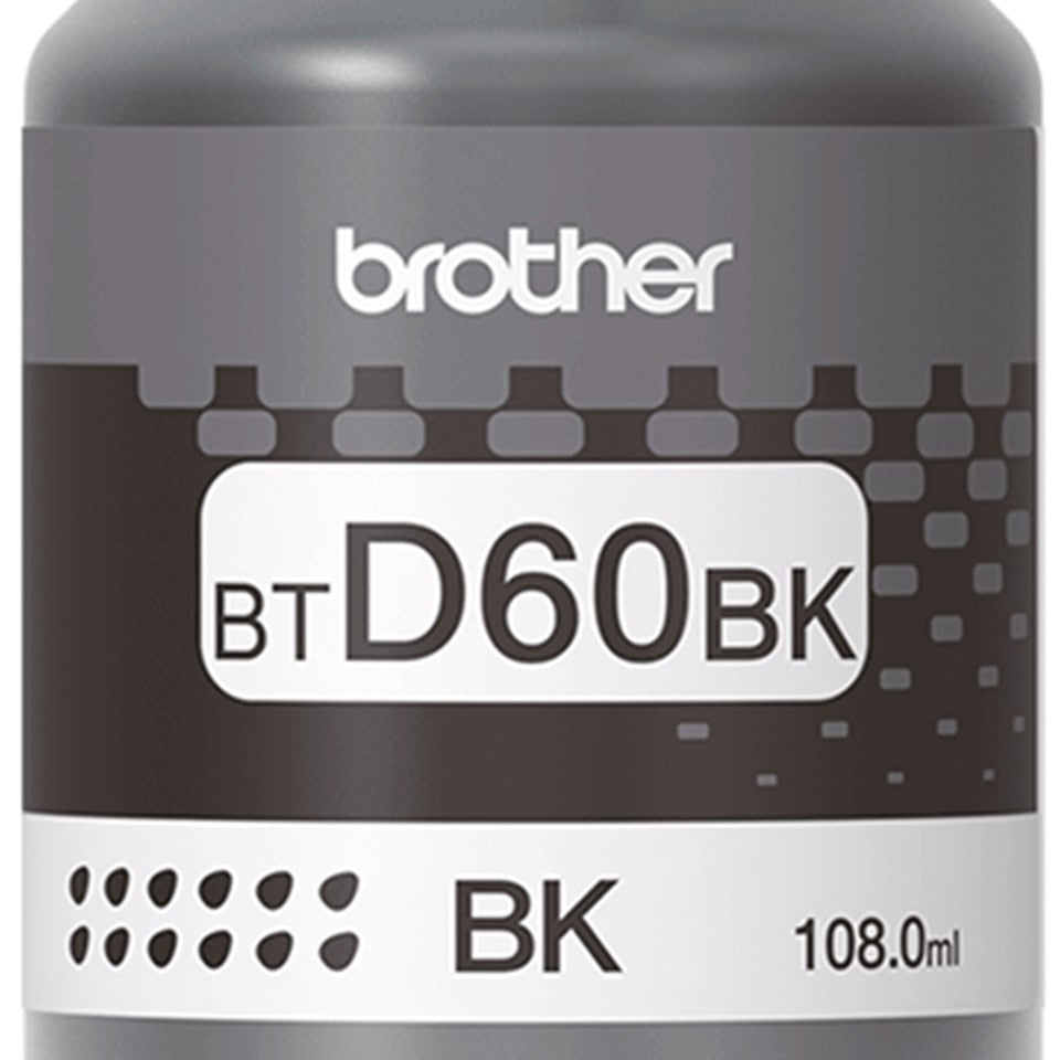 Brother Genuine Ultra High Yield Black Ink Bottle For Ink Tank Printers 108ml