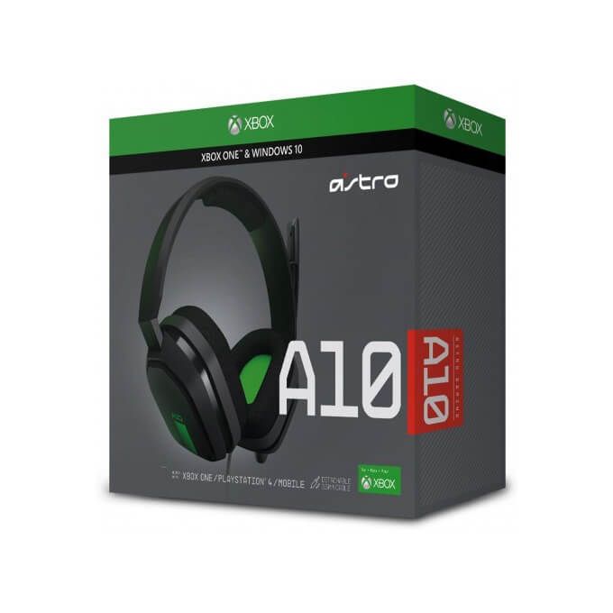 Astro A10 Wired Gaming Headset Green/Grey - PS4/XBOXONE
