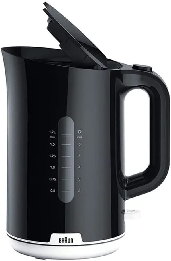 Braun Breakfast Kettle 1.7L Capacity 2200W Plastic Black | Kitchen Appliance | Halabh.com