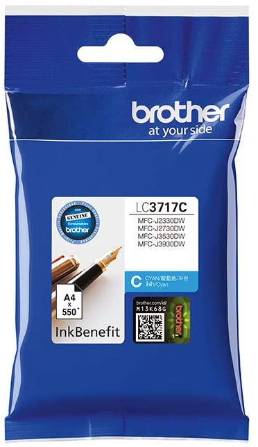 Brother Genuine High Yield Cyan Printer Ink Cartridge