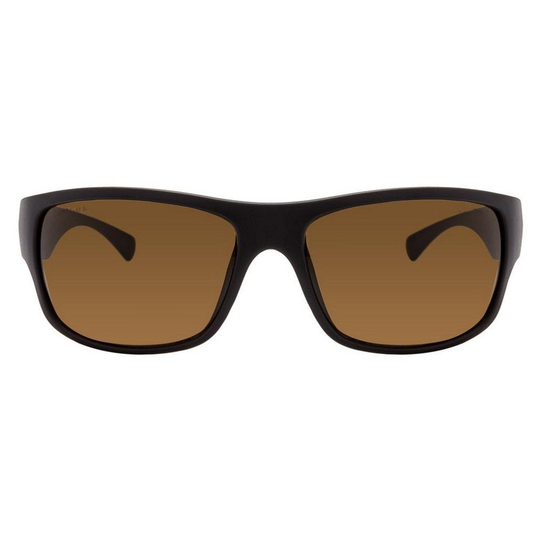 Fastrack P192BR2 Wrapround Style FullRimmed Black Color Sunglasses with Brown Colored LensFor Men & Women