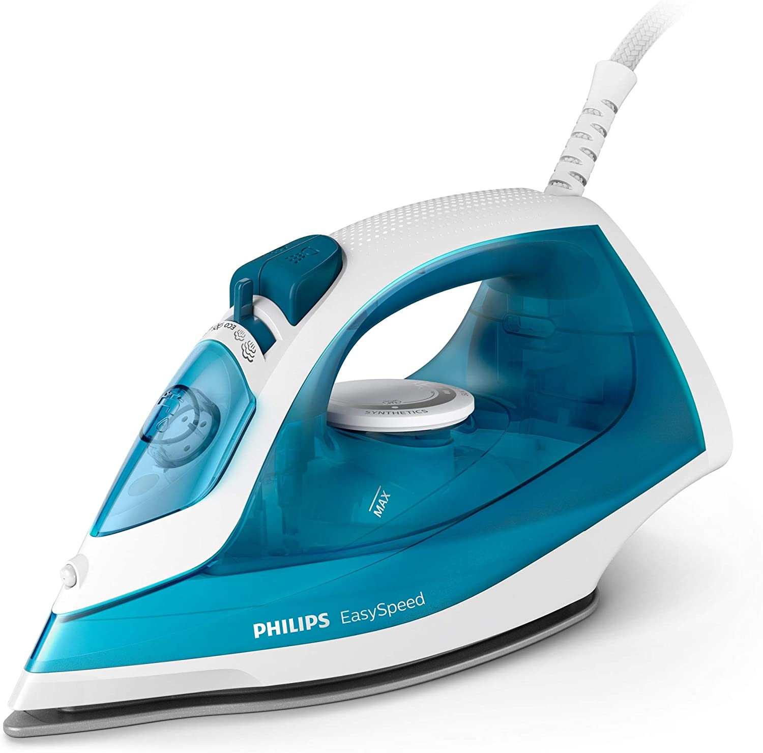 Philips Steam Iron Easy speed 2000W Blue - GC1750 | reliable performance | lightweight | variable steam settings | safety features | stylish | even heat distribution | Halabh.com