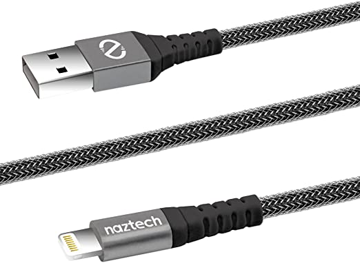 Naztech Micro Usb Charge Sync Braided Cable 4Ft Black