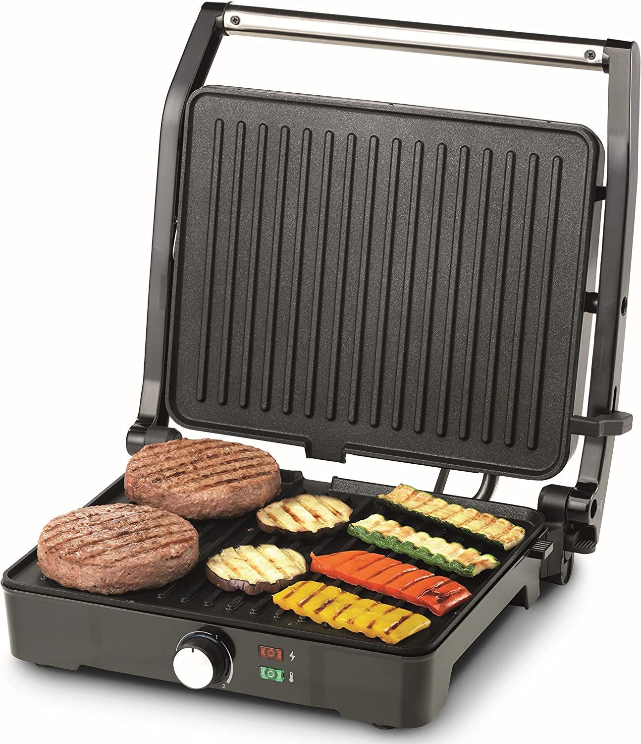 Kenwood Contact Grill 2000W Adjustable Grill Positions Silver