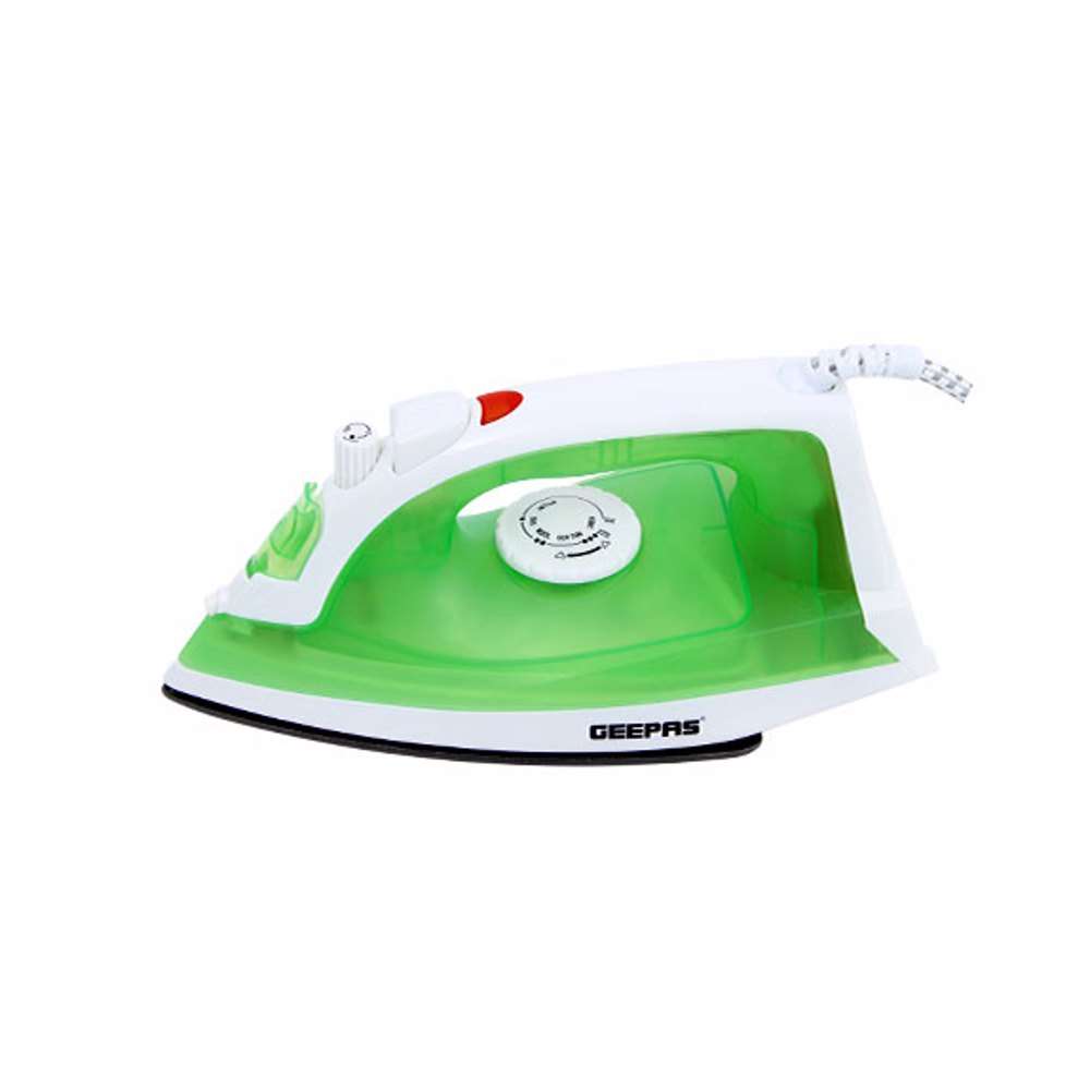 Geepas Ceramic Steam Iron | reliable performance | lightweight | variable steam settings | safety features | stylish | even heat distribution | Halabh.com