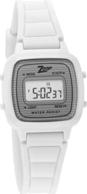 Zoop Digital Watch For Boys & Girls 16017PP03 | Resin | Water-Resistant | Minimal | Quartz Movement | Lifestyle| Business | Scratch-resistant | Fashionable | Halabh.com