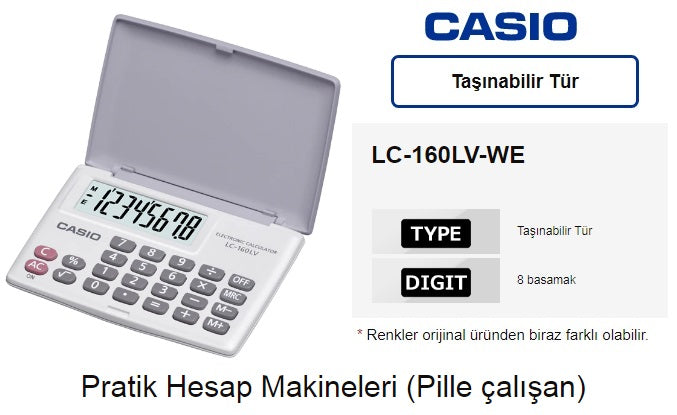 Casio Electronic Calculator White