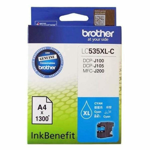 Brother Ink Cartridge Cyan - LC535XLC