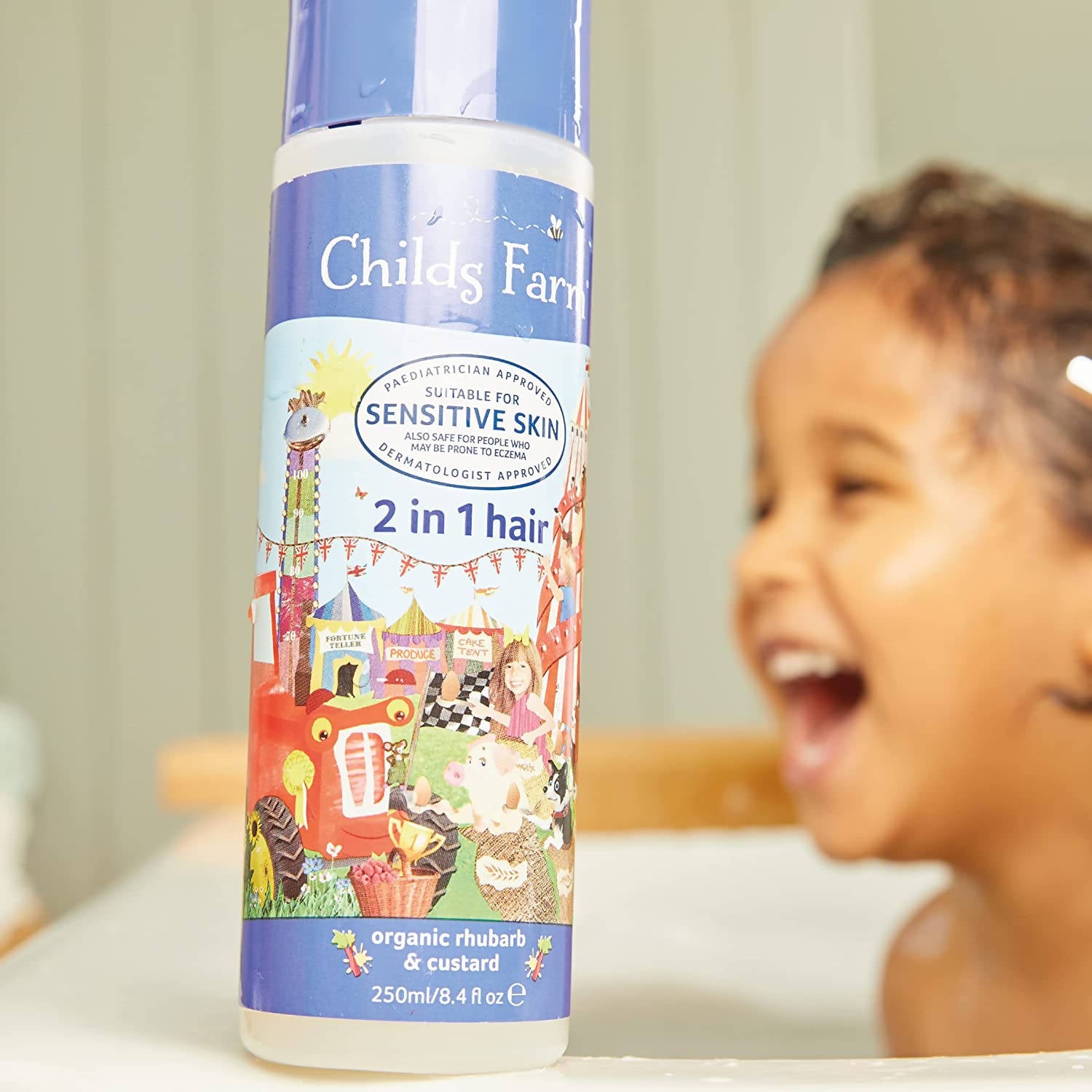 Childs Farm 2 in 1 Organic Rhubarb and Custard Shampoo and Conditionner 250ml
