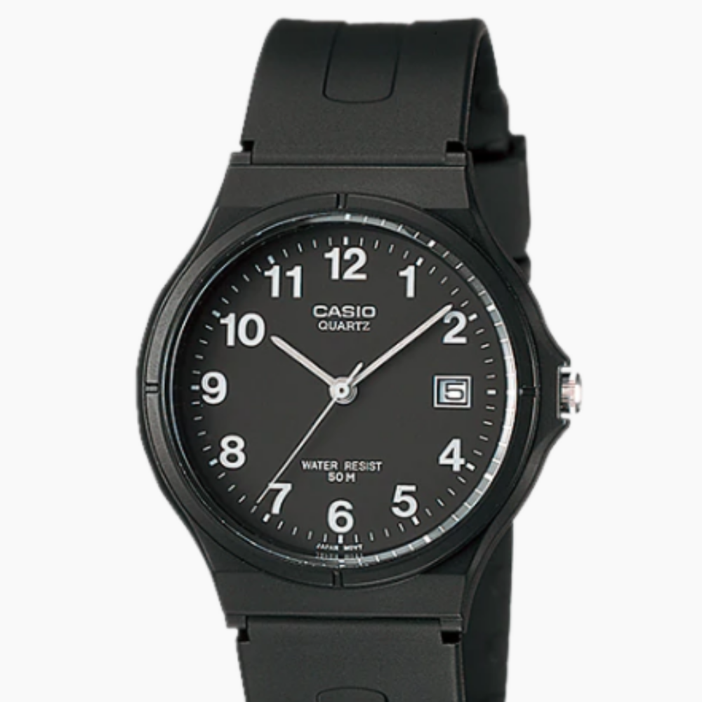 Casio MW-59-1BVDF Unisex Watch Black | Stylish and Durable Watch | Water-Resistant | Black Dial Watch | Long Battery Life Watch by Casio | Reliable Timepiece by Casio | 100 Meter | Water Resistance Watch | Halabh
