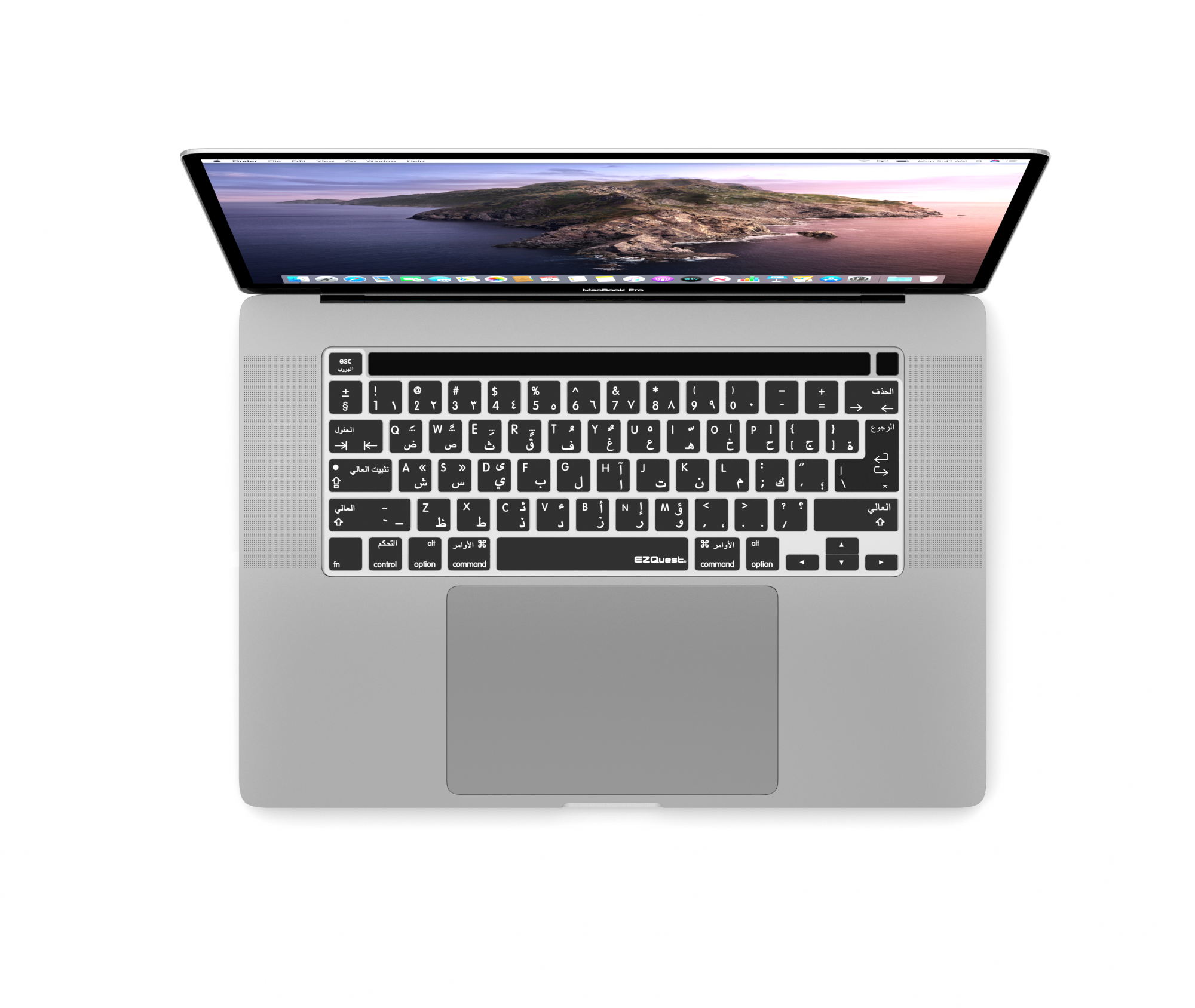 Ezquest Arabic & English Keyboard Cover for Macbook Pro 13" and 16"