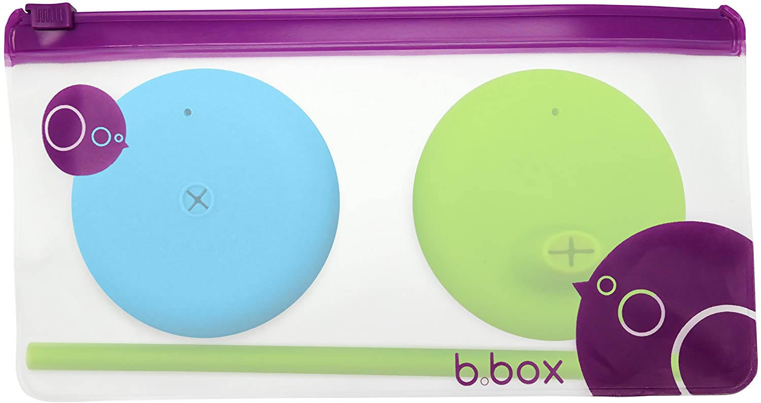B.Box Universal Silicone Sippy Lid And Straw Top Travel Pack