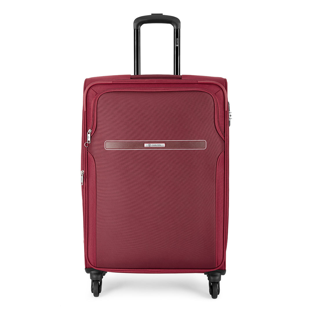 Carlton Turbolite 55cm  Expandable Soft Luggage Trolley Bag Red