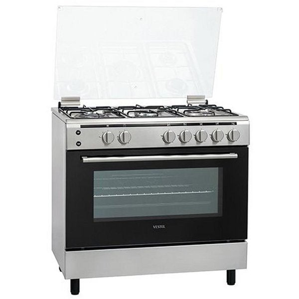 Vestel 5 Burner Gas Cooker 90X60 Cooking Range