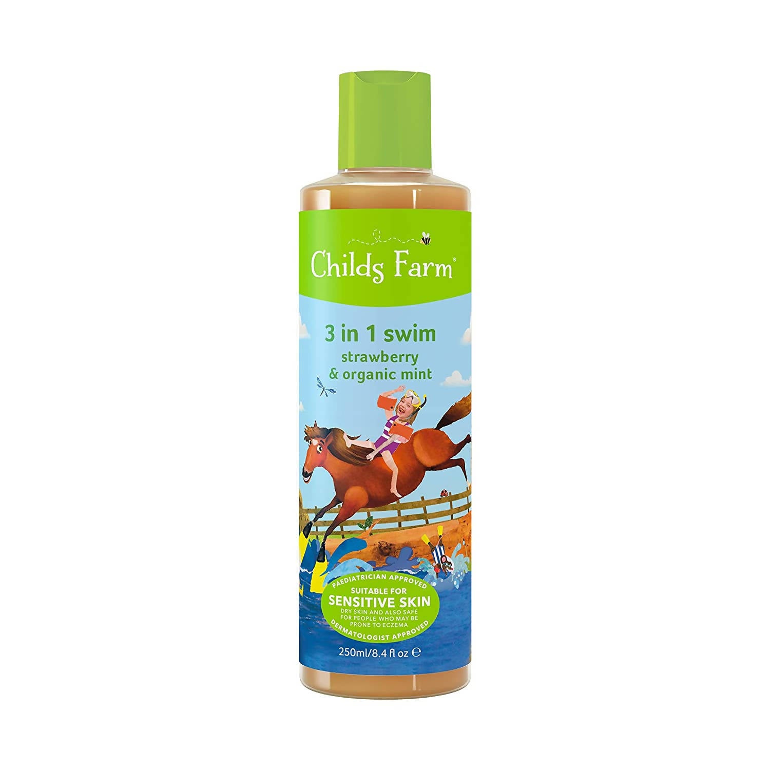 Childs Farm 3 in 1 Strawberry Mint After Swim Care Wash 250ml