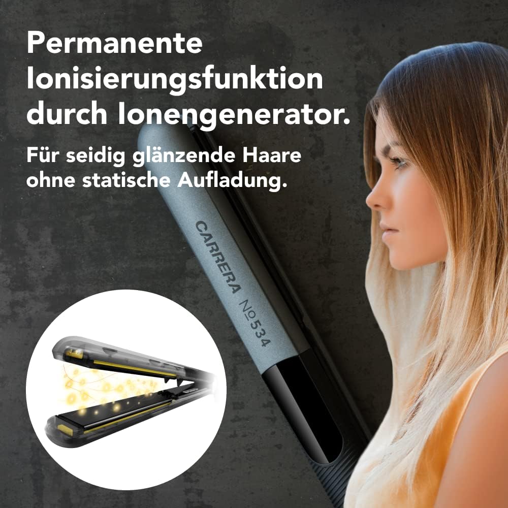 Carrera Ceramic Hair Straightener | Color Grey | Best Personal Care Accessories in Bahrain | Halabh