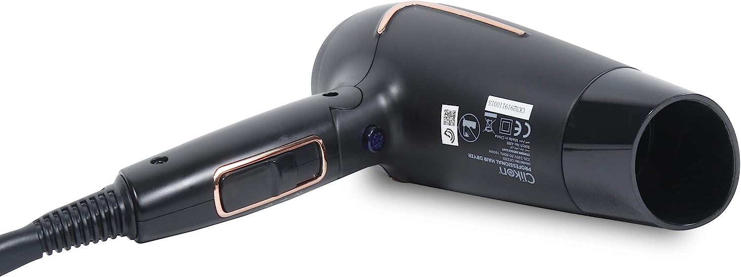 Clikon Professional Hair Dryer | Color Black | Power 1600W | Best Personal Care Accessories in Bahrain | Halabh