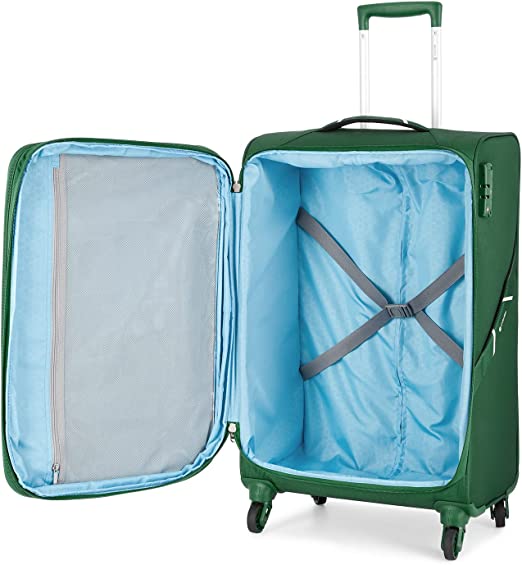 Carlton Amerlite 4 Wheel Soft Trolley Bag | Trolley Suitcase | Bag and Sleeves in Bahrain | Travel Luggage Bag | Halabh