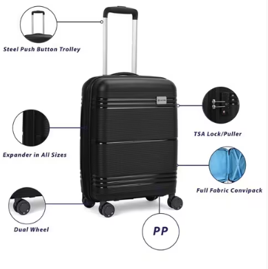 Carlton Focus Plus 8 Wheel Strolly | Trolley Bags | Halabh.com