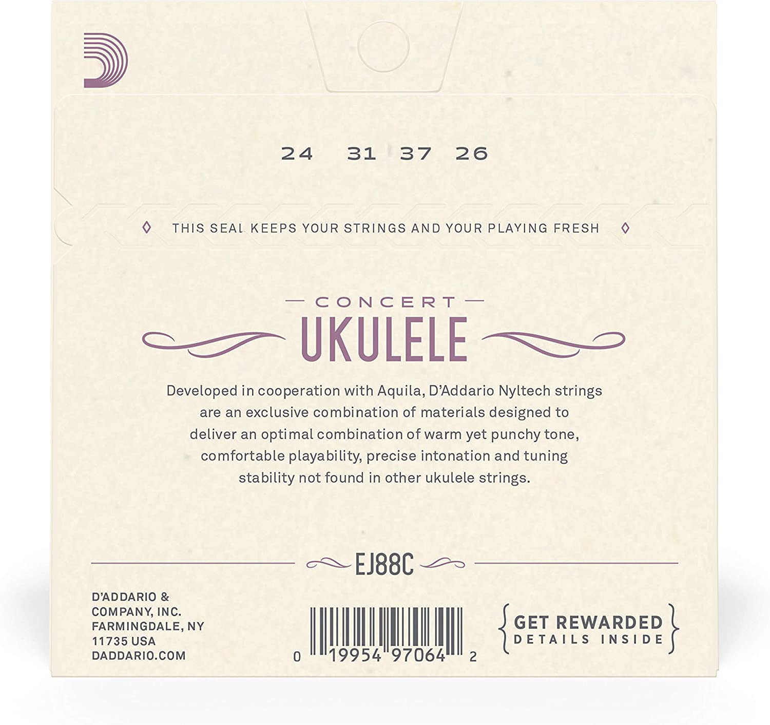 D'Addario Nyltech Ukulele Strings - Concert | Musical Accessories | Halabh.com