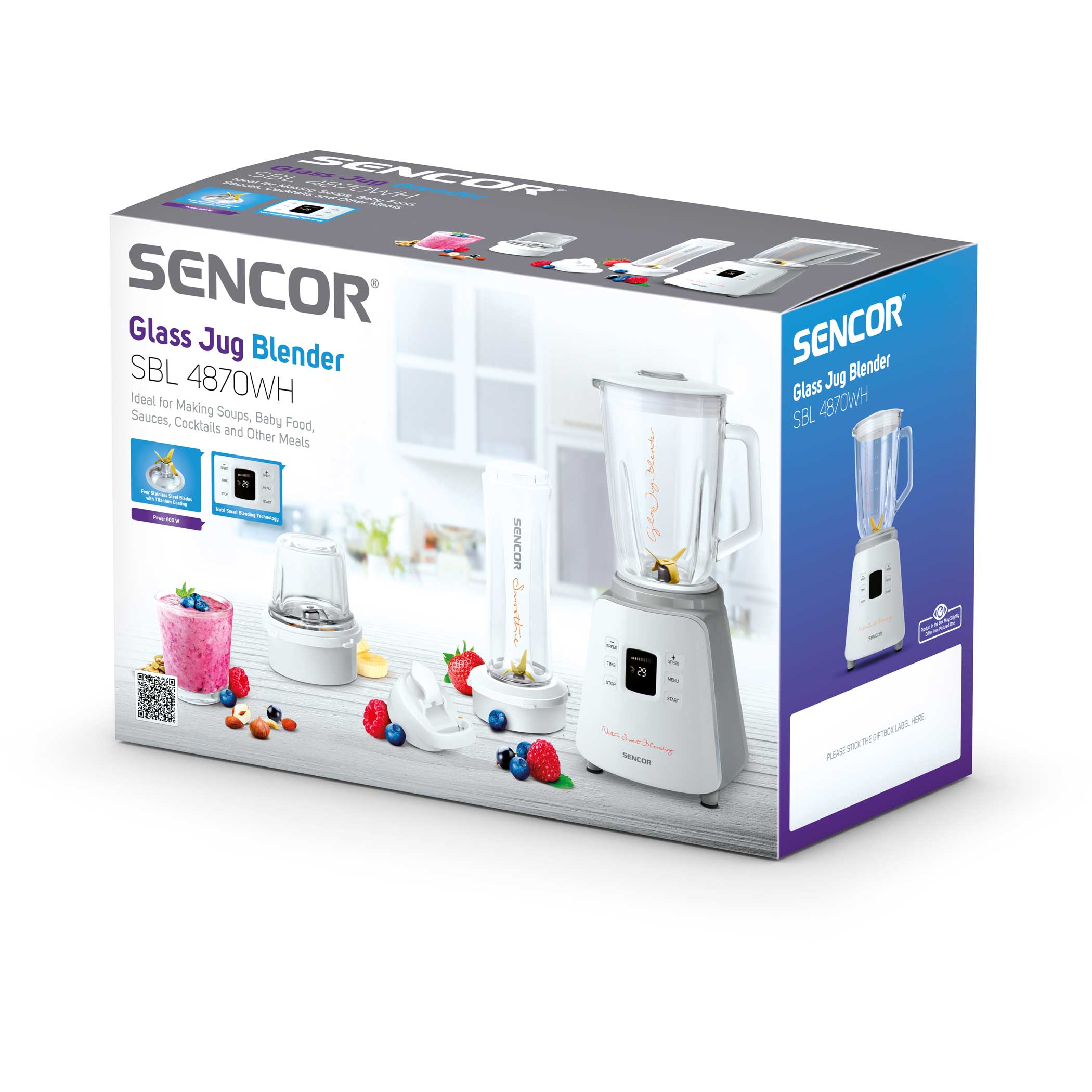 Sencor Blender Single Jar | Food Blander | Kitchen Appliances | Halabh.com