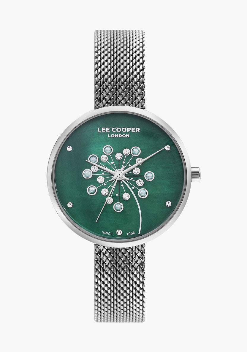 Lee Cooper Silver Analog Mesh Strap Women's Watch | Watches & Accessories | Halabh.com