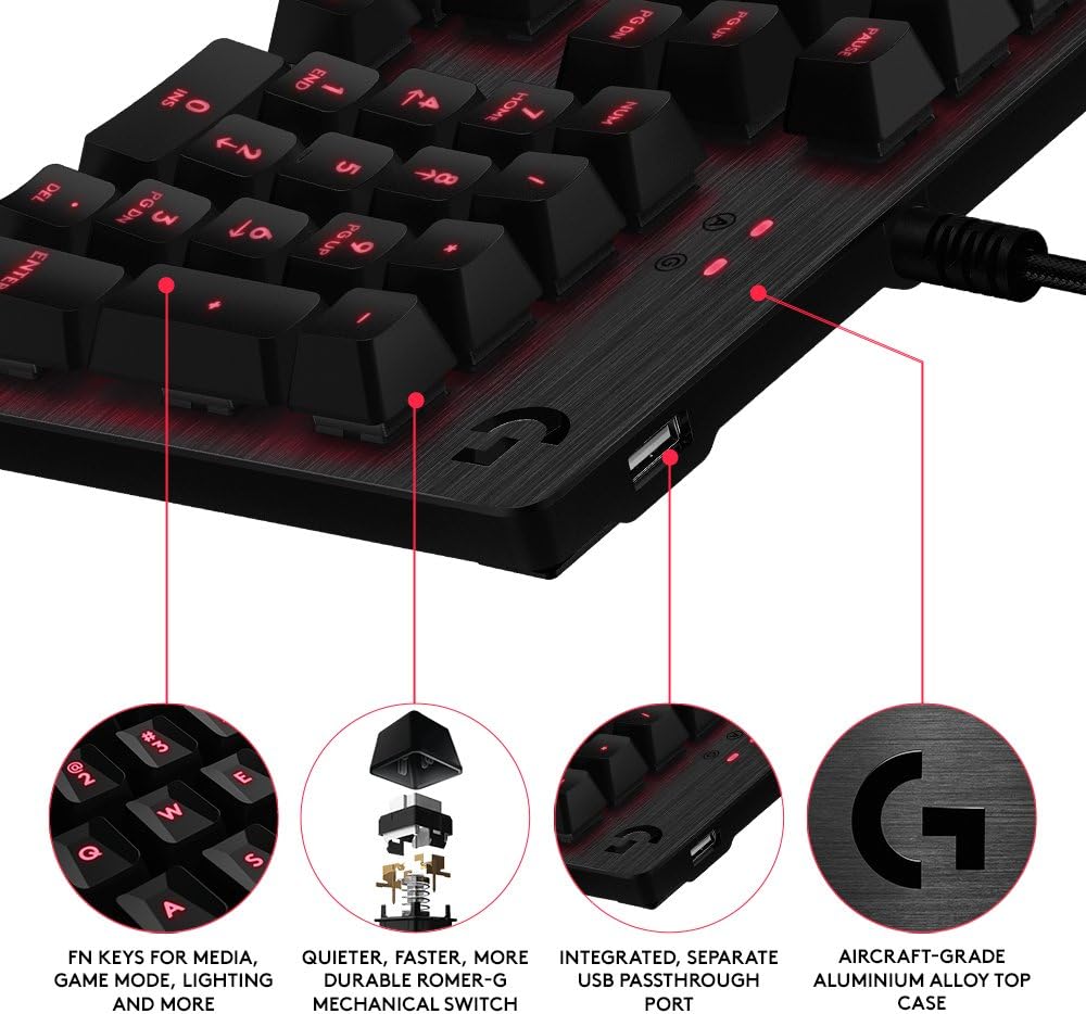 Logitech Mechanical Gaming Keyboard | Best Gaming Accessories in Bahrain | Halabh