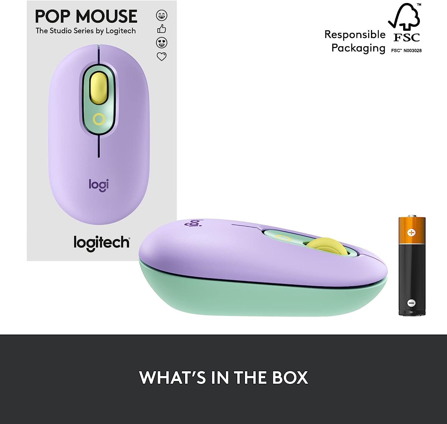 Logitech Pop Wireless Mouse With Customizable Emojis | Best Computer Accessories in Bahrain | Halabh