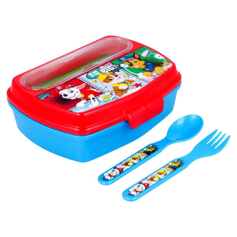 Paw Patrol Comic Lunch Box with Cutlery | School Supplies | Halabh.com