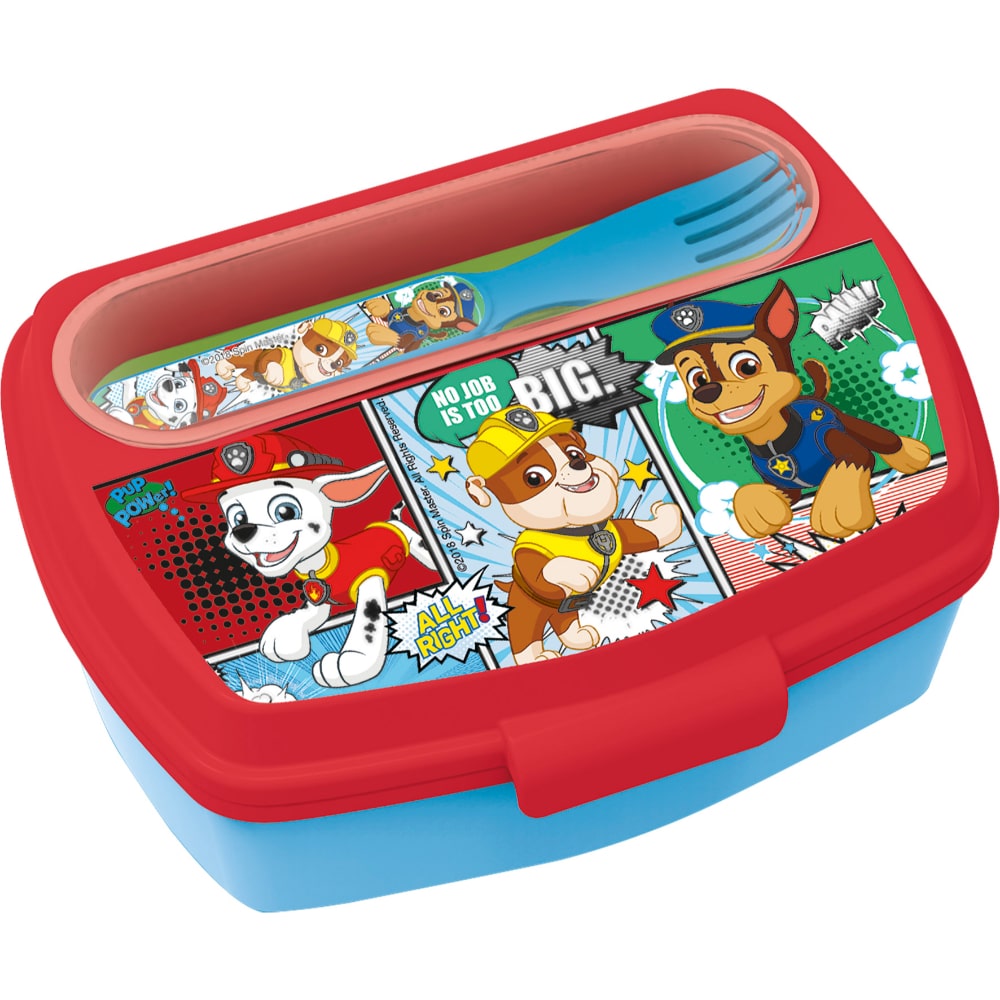 Paw Patrol Comic Lunch Box with Cutlery | School Supplies | Halabh.com