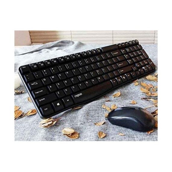 Rapoo X1800s Wireless Combo Keyboard and Mouse | Color Black | Best Computer Accessories in Bahrain | Halabh