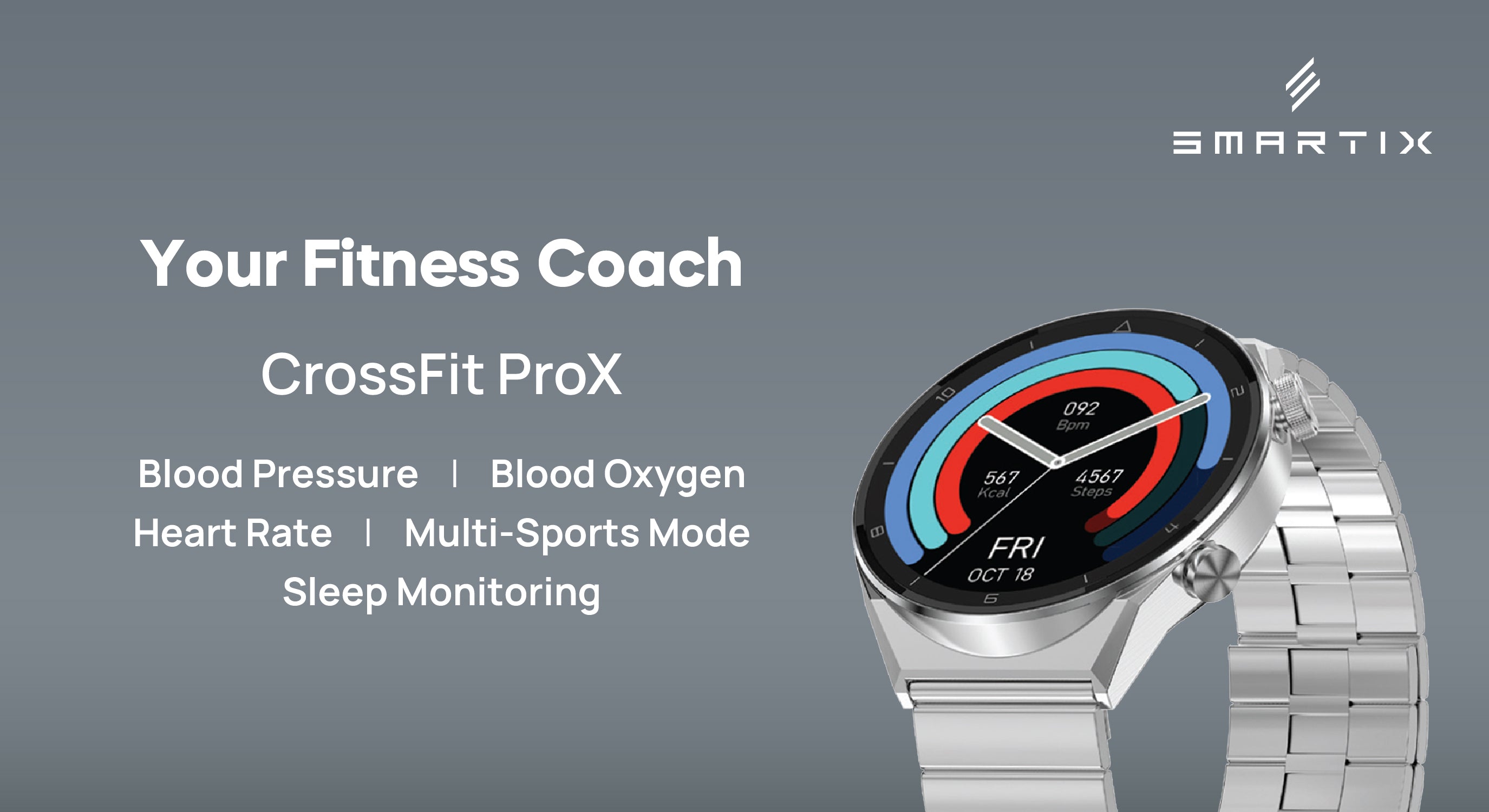 Smart Cross Fit Pro X Smartwatch - SWVCF