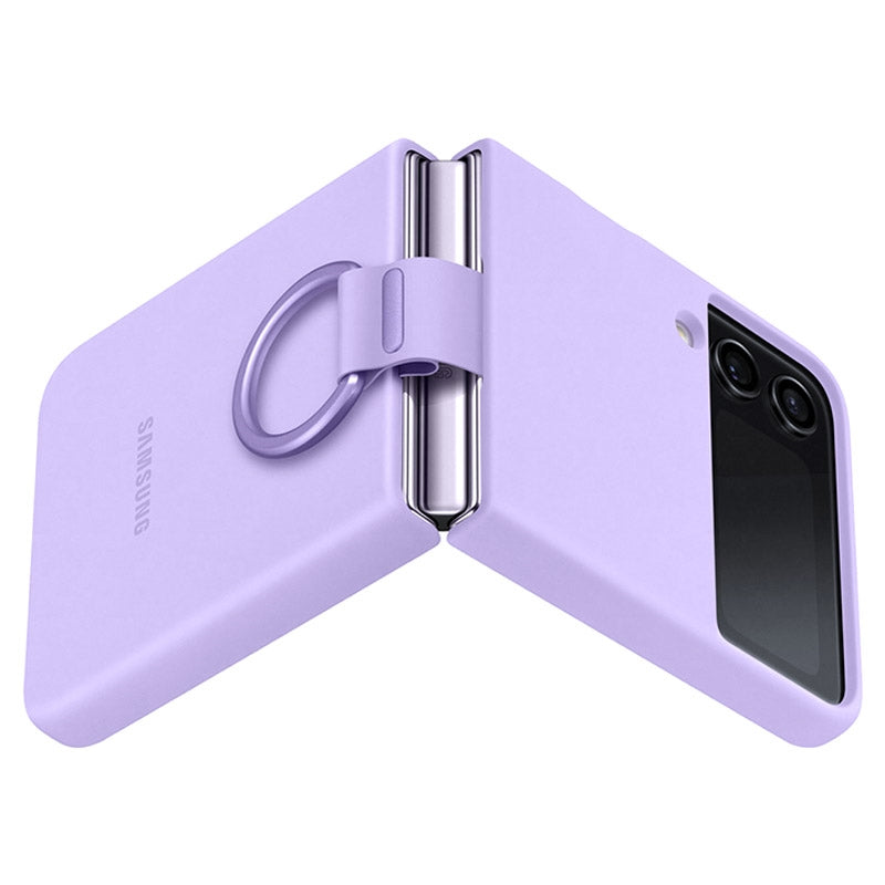 Samsung Galaxy Z Flip4 Hang Tag Ring Silicone Cover Case | Mobile Accessories | Beast Cover in Bahrain | Halabh.com