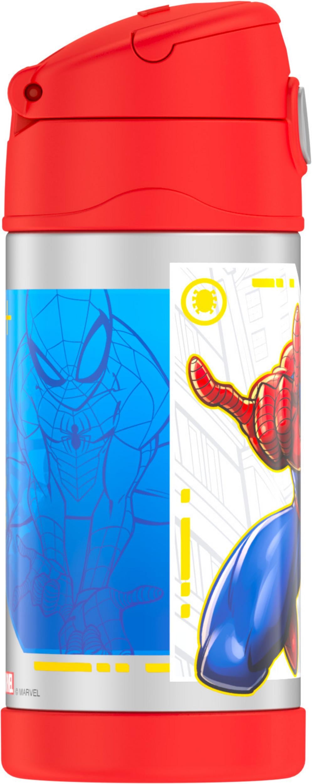 Spiderman Vacuum Insulated Stainless Steel Straw Bottle | School Supplies | Halabh.com