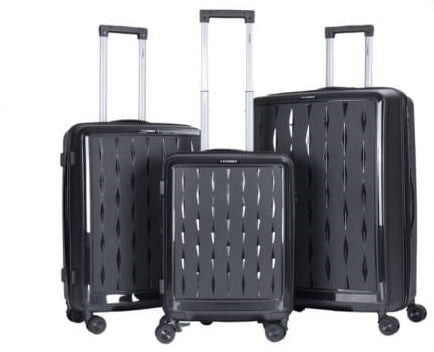 Stargold Trolley Case 4 Wheel 3pcs Set | Color Black | Best Luggage Travel Bags in Bahrain | Halabh