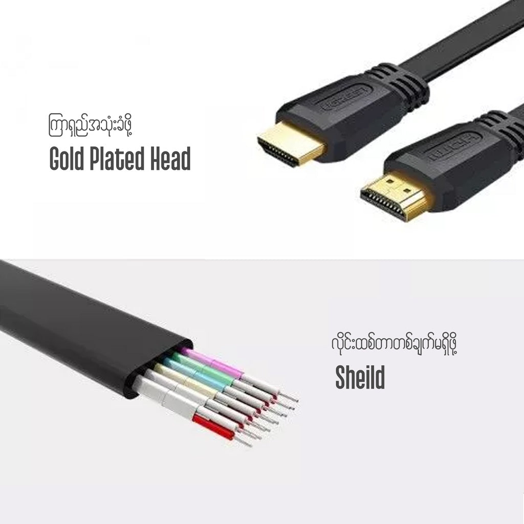 UGreen HDMI 2.0 Flat Cable Black | Computer Accessories | Halabh.com