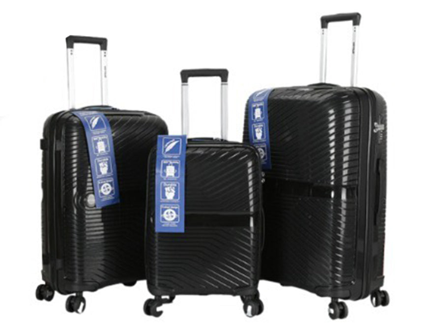 VIPTOUR 3-Piece PP Trolley Case Set | Bags & Sleeves | Halabh.com