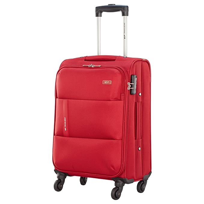 VIP Widget 4 Wheel Soft Trolley Bag | Luggage Travel Bag | Bag and Sleeves | Halabh