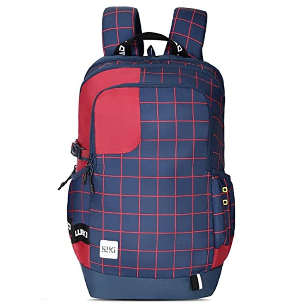 Wildcraft Checks Backpack Navy Blue | Halabh.com