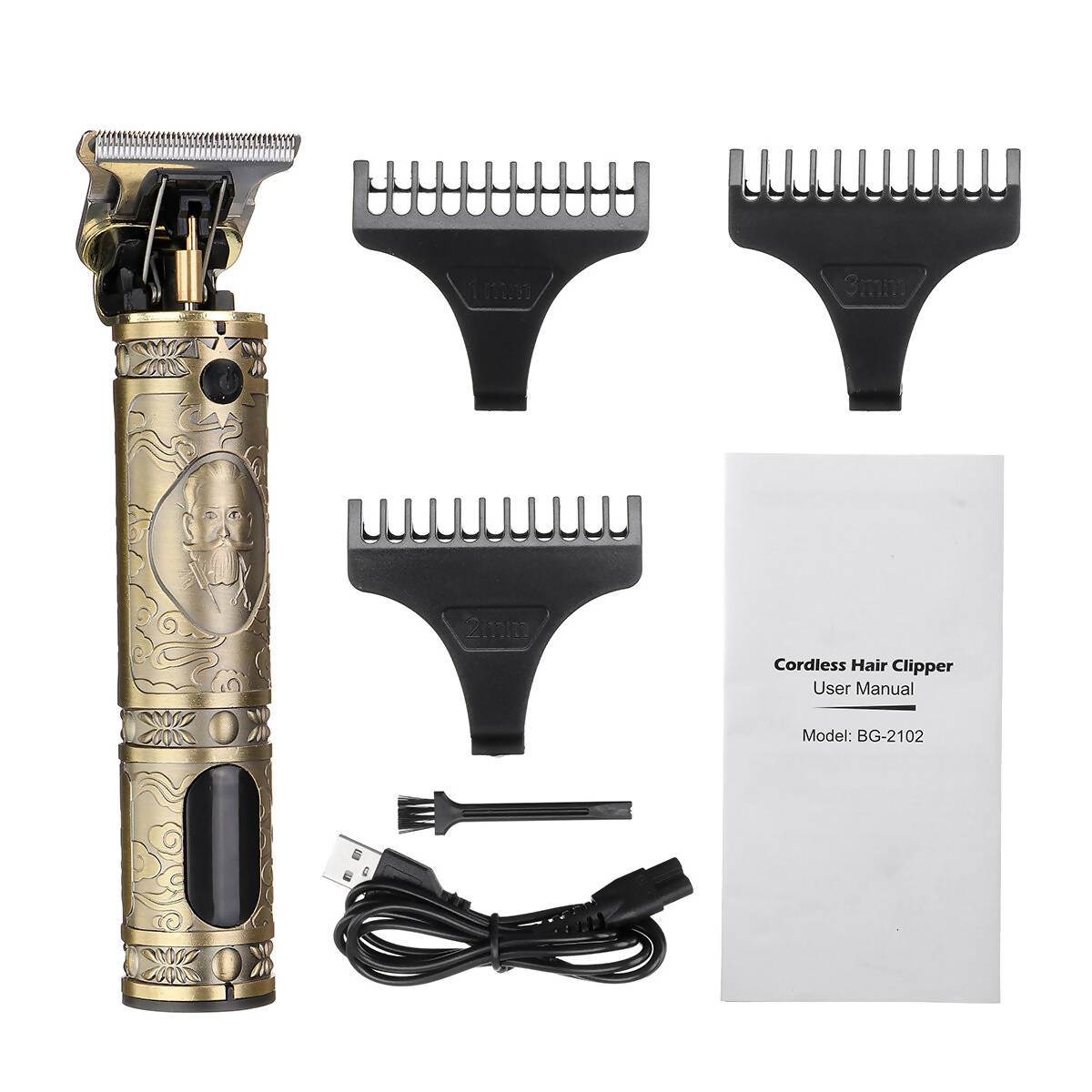 Professional T Blade Hair Trimmer with LED Display