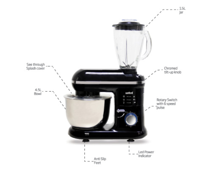 Sanford SF1365SM Stand Mixer 1200 Watts