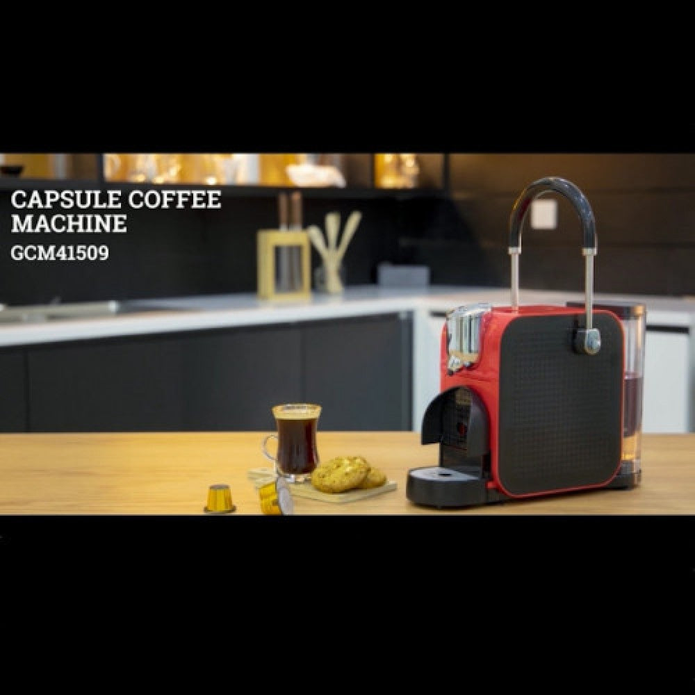 Geepas Capsule Coffee Maker 0.65L WaterTank 1x2